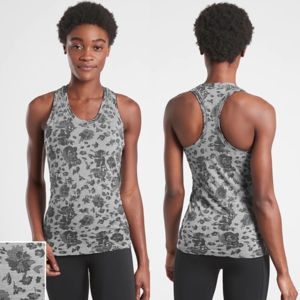 Athleta Momentum Tank Top Spacedye Floral Size XS